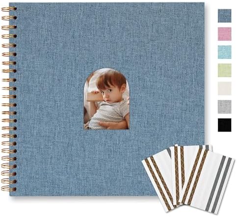 Vienrose Scrapbook Album,40 Pages,10x10 Inch,Dark Blue by Vienrose