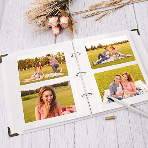 Vienrose 3-Ring Self-Adhesive Photo Album 9x10.6 In, 40 Pages, Pink - Image 5
