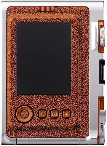 Fujifilm Instax Mini EVO Hybrid Brown Instant Camera | Instax Mini Twin Pack Instant Film | 32GB microSD Card with Adapter | Brown Camera Case - Image 3