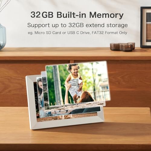 Frameo 10.1 Inch Digital Picture Frame, Smart WiFi Electronic Photo Frame - Image 6
