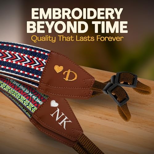 Art Tribute Custom Camera Strap Arrow Weave - Add Your Text and We Make It Especially For You Get Your Own Personalized Gift Camera Strap, No Shipping Cost! - Image 3