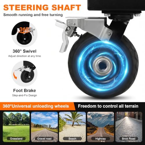 Generic Video Production Camera Cart Workstations with Swivel Wheels - Image 3