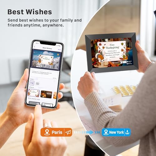 Uhale Digital Picture Frame WiFi 10.1 Inch, Electronic Photo Frames 1280 x 800 HD IPS Touch Screen, Auto Rotate, Slideshow, Share Photos/Videos from Phone Instantly - Image 6