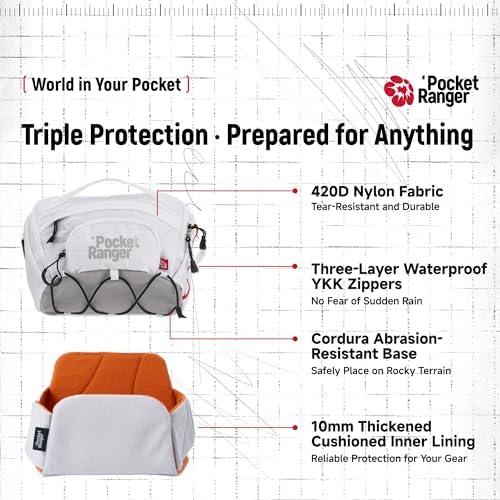 VSGO Pocket Ranger 2.4L Camera Waist Bag with Removable Padded Insert - Image 5