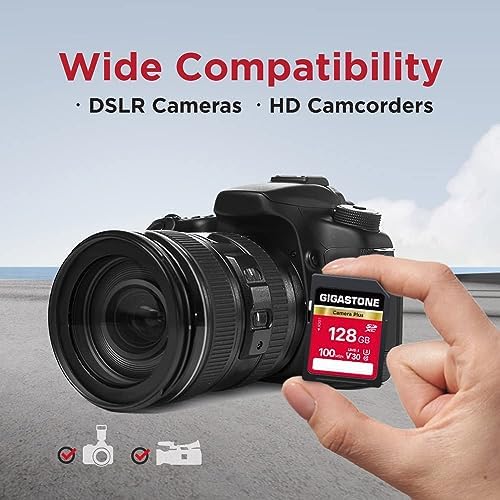 GIGASTONE 128GB SD Card 2-Pack, Camera Plus, UHS-I U3 Class 10 SDXC Memory Card Full HD Video for Digital Camera Speed up to 140MB/s, Full-Sized SD Card, with 2 mini Cases - Image 6