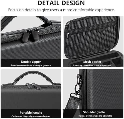 Tomat Action 5 Pro Carrying Case for DJI Osmo Action 5 Pro/Action 4 Camera Accessories Hard Shell Bag Travel Case Compatible with DJI Action 5 Pro/Action 4 Adventure - Image 3