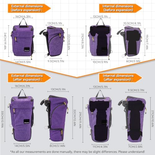 HIKEMAN Shoulder Bag Case for Camera - Outdoor Waterproof Shockproof Camera Bag,Detachable Strap for Daily Use,Travel,Cycling Climbing(Black) - Image 4