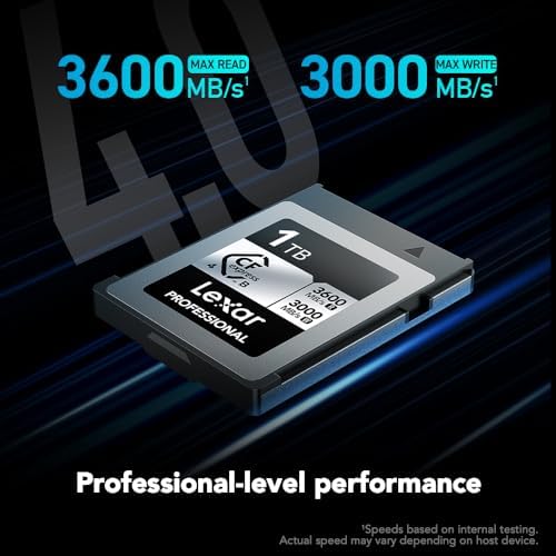 Lexar 1TB CFexpress Type B Silver 4.0 Card, 3600/3000 MB/s, 8K Video - Image 3
