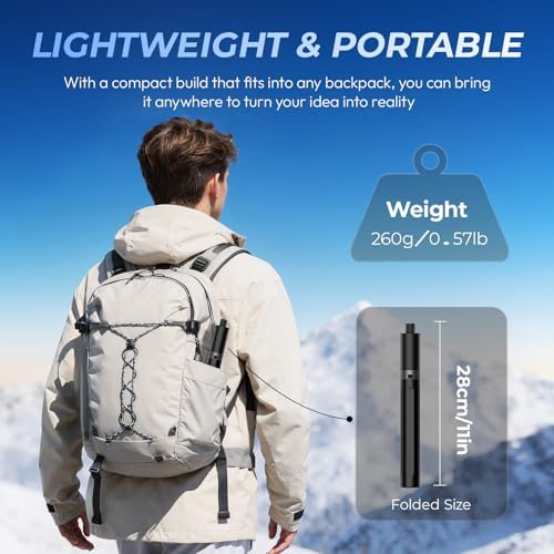 66" Invisible Selfie Stick Tripod for Insta360 X 6 5 4 3/DJI Osmo 360 - Image 5