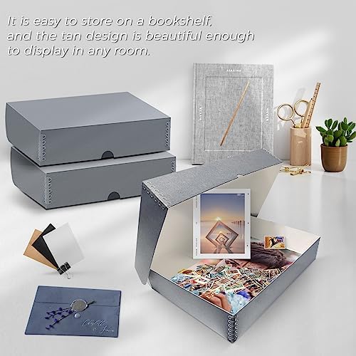 Lineco, 10x15 Clamshell Archival Folio Storage Box, 3" Deep - Image 6