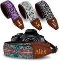 Art Tribute Custom Camera Strap - Add Your Text and We Make It Especially For You Get Your Own Personalized Gift Rhombus Boho Camera Strap, No Shipping Cost! by ArtTribute
