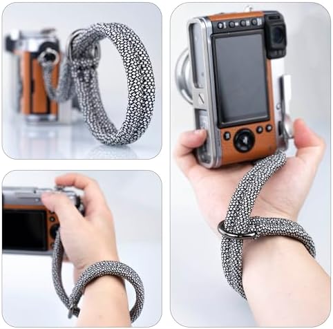 Paracord Camera Wrist Strap Lanyard-Quick Release for DSLR Mirrorless White - Image 6