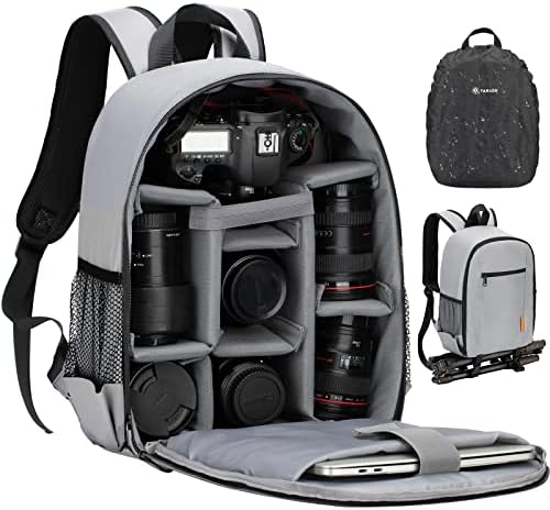 TARION Small Camera Backpack for Photographers Compact 12L Grey TB-S by TARION