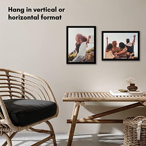 Americanflat 12x16 Picture Frame with Shatter-Resistant Glass - Signature Collection - Gallery-Style Frames Made of Engineered Wood - Photo Frame for Wall Display - Black - Image 6