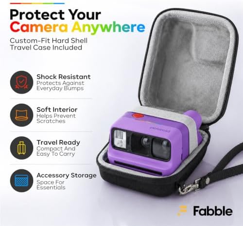Polaroid Go Generation 3 Instant Film Camera Bundle with Go Color Film 16 Exposures, Protective Hard Case, Wrist Strap, & Accs. for Instant Photography (Purple) - Image 7