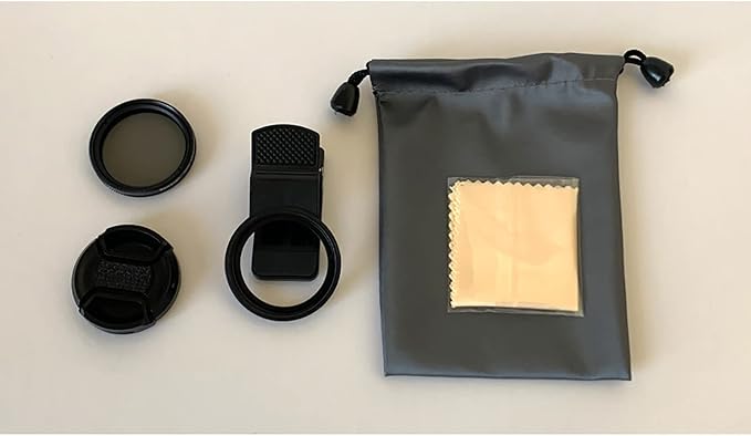 37mm CPL Mobile Cell Smart Phone Camera Professional Lens Circular Universal Polarizer Filter with Clip Reflect Light Removal for 14 13 12 11 Black - Image 9