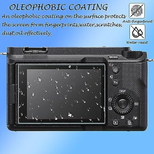 PCTC A7 IV A6700 ZV-E1 A7C II 7C II A7CII A7CR Screen Protector for Sony Alpha A6700 ZV-E1 ZVE1 A7 IV A7IV A7M4 A74 A7C II 7C II A7CII A7CR Camera [3+2 Pack] 0.3mm 9H Hardness Tempered Glass Cover - Image 4