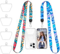 Doormoon Phone Lanyard, Universal Adjustable Neck Straps for Phone Case Keys ID Badges Phone Accessorie Compatible with iPhone, Samsung, Motorola, LG & Most Smartphones, 2 Pack, Sea by Doormoon