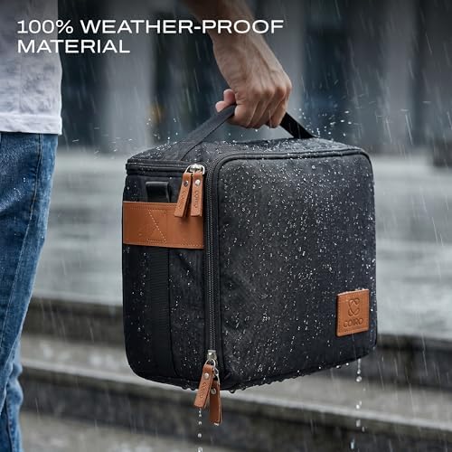 C Coiro Camera Bag for Digital DSLR SLR, Protection, Waterproof Mirrorless Small Camera Bag, Camera Lens Case, Travel Organizer Camera Insert for Backpack, Black Color - Image 2