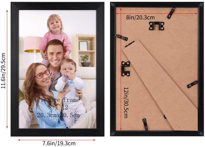 Giftgarden 8x12 Picture Frame Black, Multi 8 x 12 Photo Frames Bulk for Wall or Tabletop Display, 12 Pack - Image 6