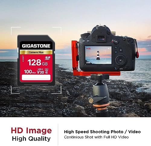 GIGASTONE 128GB SD Card 10-Pack, Camera Plus, UHS-I V30 U3 SDXC Memory Card High Speed UHD Video Speed up to 100MB/s, Compatible with Digital Camera, with 10 Mini Cases - Image 3