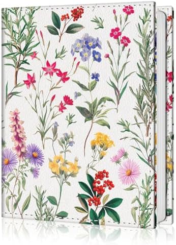 Photo Album 4x6, 56 Pockets Small Picture Book Wildflower Floral by Lebrocoli
