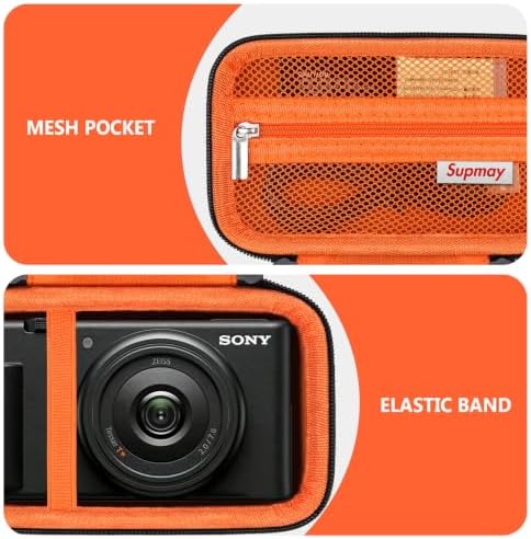 Hard Travel Case for Sony ZV-1, ZV-1F, ZV-1 II Digital Camera,Orange - Image 4