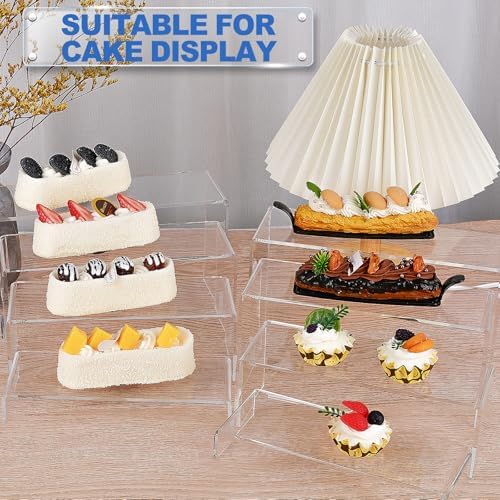Aheroi Acrylic Risers Display Stands, Acrylic Stands for Display 16Pcs 4Set - Image 7