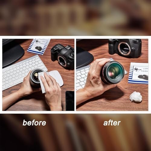 Outus 500 Pcs Lens Cleaning Paper with 2 Cloths Camera Optics Wipe Booklet - Image 6