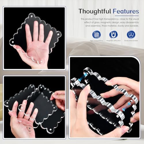 Acrylic Picture Frames.5×5inch 2Pack,Scalloped Photo Frame - Image 6