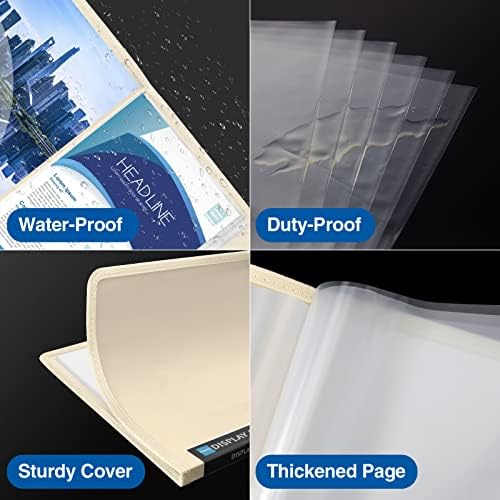 Sooez 30-Pocket Binder with Plastic Sleeves 8.5x11,Heavy Duty Art Portfolio - Image 6