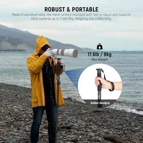 NEEWER 61"/155cm Camera Monopod Stand, Aluminum Alloy, Portable, TP41 - Image 2
