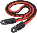 Paracord Camera Strap Long Camera Neck Shoulder Strap for SLR DSLR Digital Mirrorless Cameras 47inch/120cm Red Black by HITHUT