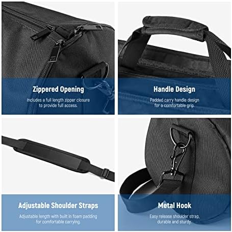NEEWER 47"/1.2m Tripod Carrying Case, Heavy Duty Waterproof Nylon Bag with Handles & Shoulder Straps, Compact Case with Full Length Zippered Closure, External Pocket for Light Stand/Boom Stand/Tripod - Image 6