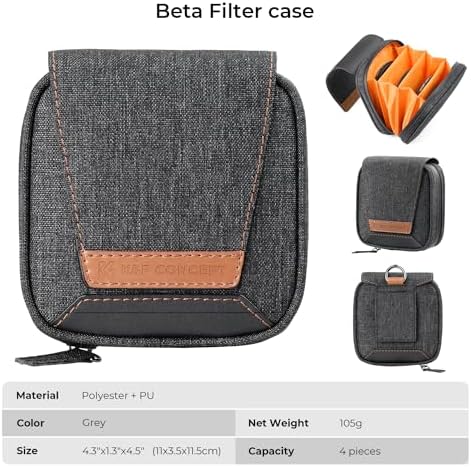 K&F CONCEPT 4 in 1 Basic Model Lens Filter Pouch Up to 95mm - Image 6