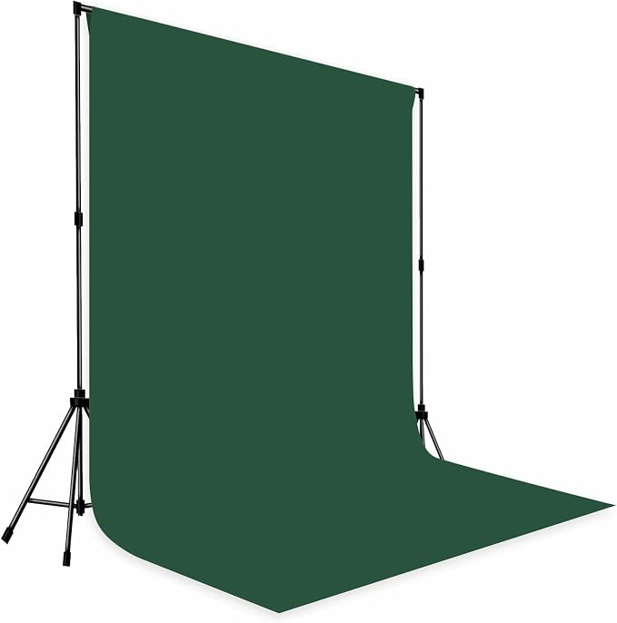 Deep Green Photo Backdrop Fabric Professional Photography Background 8x10ft | Seamless Design eliminates Wrinkle Portrait Photography Wedding Dark Theme Decorations - Image 3