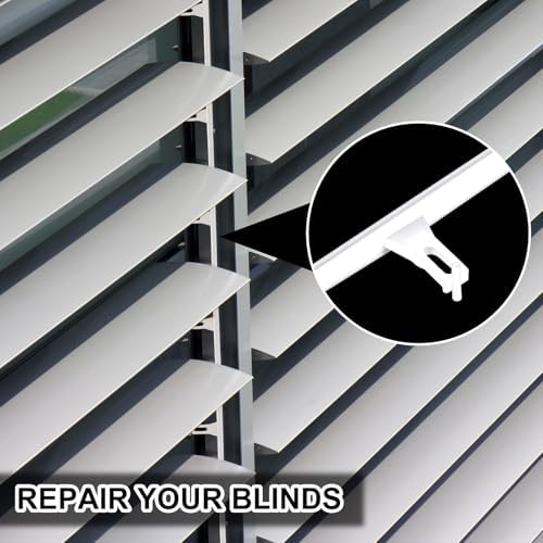 10 Pcs Shutter Repair Slider Connector Plantation Shutter Repair Kit Plantation Shutter Replacement Parts Vinyl Shutter Vane Connector, 2 Connect 3.25" Center Spacing - Image 6