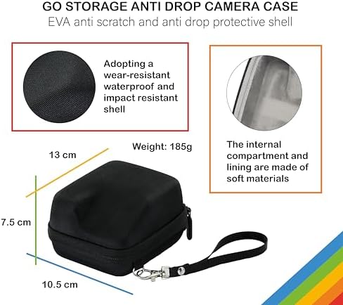 Polaroid Go Generation 2 Instant Film mini Camera (Black) Bundled with Polaroid GO Color Film Double Pack, Hard Carrying Case, Lens Cleaning Cloth - Image 5