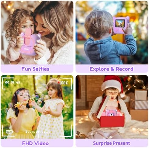ARNSSIEN Kids Instant Print Camera for Toddlers 1080P 2.4in+180° Flip Lens - Image 3