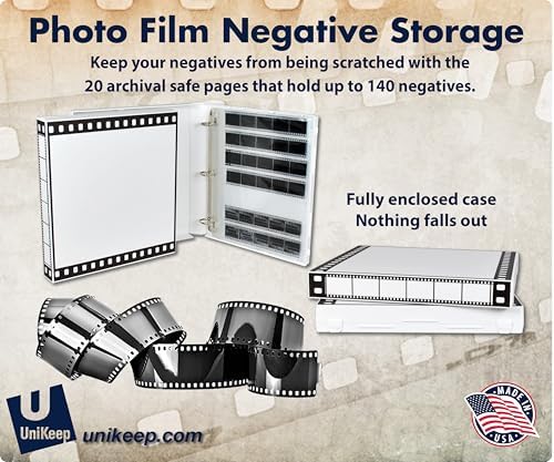 UniKeep Photo Film Negative Storage Album - Includes 20 Pages with 140 Pockets for Holding 35mm Negatives - Image 2