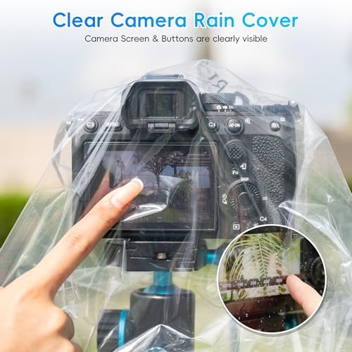 4 Pack Clear Waterproof Camera Rain Cover with a Lens up to 11" - Image 3