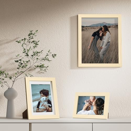 Vittanly 10 Pack Picture Frames Collage Wall Decor, Natural - Image 4