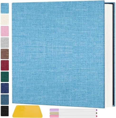 Zesthouse Photo Album Self Adhesive Pages, 60 Pages Magnetic Scrapbook Albums with Sticky Page, Photos Album Holds 8x10 & 5X7 & 4x6 & 6x8 & 3x5, Large Picture Book Ideal Gift for Family Wedding Baby by Zesthouse