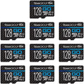 TEAMGROUP GO Card 128GB x 10 Pack MicroSDXC UHS-I U3 V30 4K for Action Cameras & Drone High Speed Flash Memory Card with Adapter for Outdoor Sports&Vlog, 4K Shooting,GoPro&Insta360&DJI TGUSDX128GU366 by TEAMGROUP