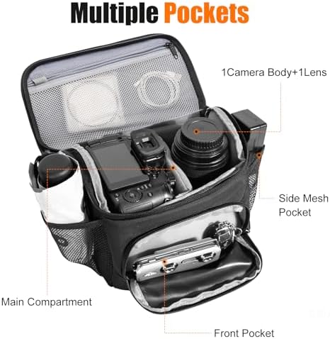 Cwatcun Compact Camera Sling Bag, Crossbody Case for DSLR/Mirrorless - Image 3