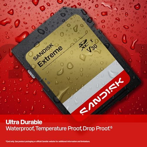 SANDISK 64GB Extreme SD UHS-I Card - Up to 170MB/s Read Speed and 80MB/s Write Speed, 4K UHD Video, U3, V30 - SDSDXV2-064G-GUCIN - Image 5