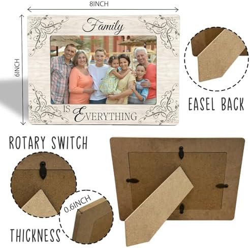 Family Gifts Picture Frame - Family Is Everything Wooden Photo Frame 4x6 - Image 2