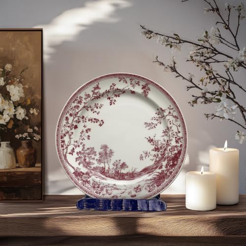 BEGINS Plate Stands for Display Hand-Forged, Solid Vintage 8-Inch Plate Display Stand, Decorative Metal Plate Holder for Book, Platter, Plaque, Photo Frame, Tabletop Art (Blue) - Image 5