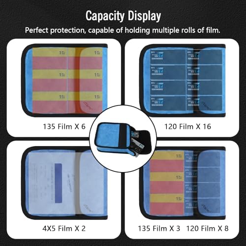 eTone X-Ray Film Protection Bag, Radiation Shield for 4x5-inch Films 135, 120, 620, and select cameras, Waterproof, Temperature Resistant (Blue) - Image 4