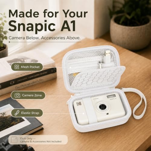Case for KODAK Snapic A1 35mm Film Camera, Protective Travel Bag (White) - Image 2